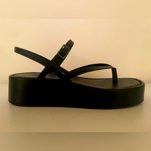 COS Leather Platform Strappy Sandals 38 EU (US 8)